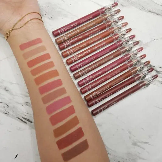 Matte Lip Liner Pencils – Nude Shades (Waterproof)